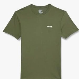 Vans Men's Olive Short Sleeve scripted  Tee size large